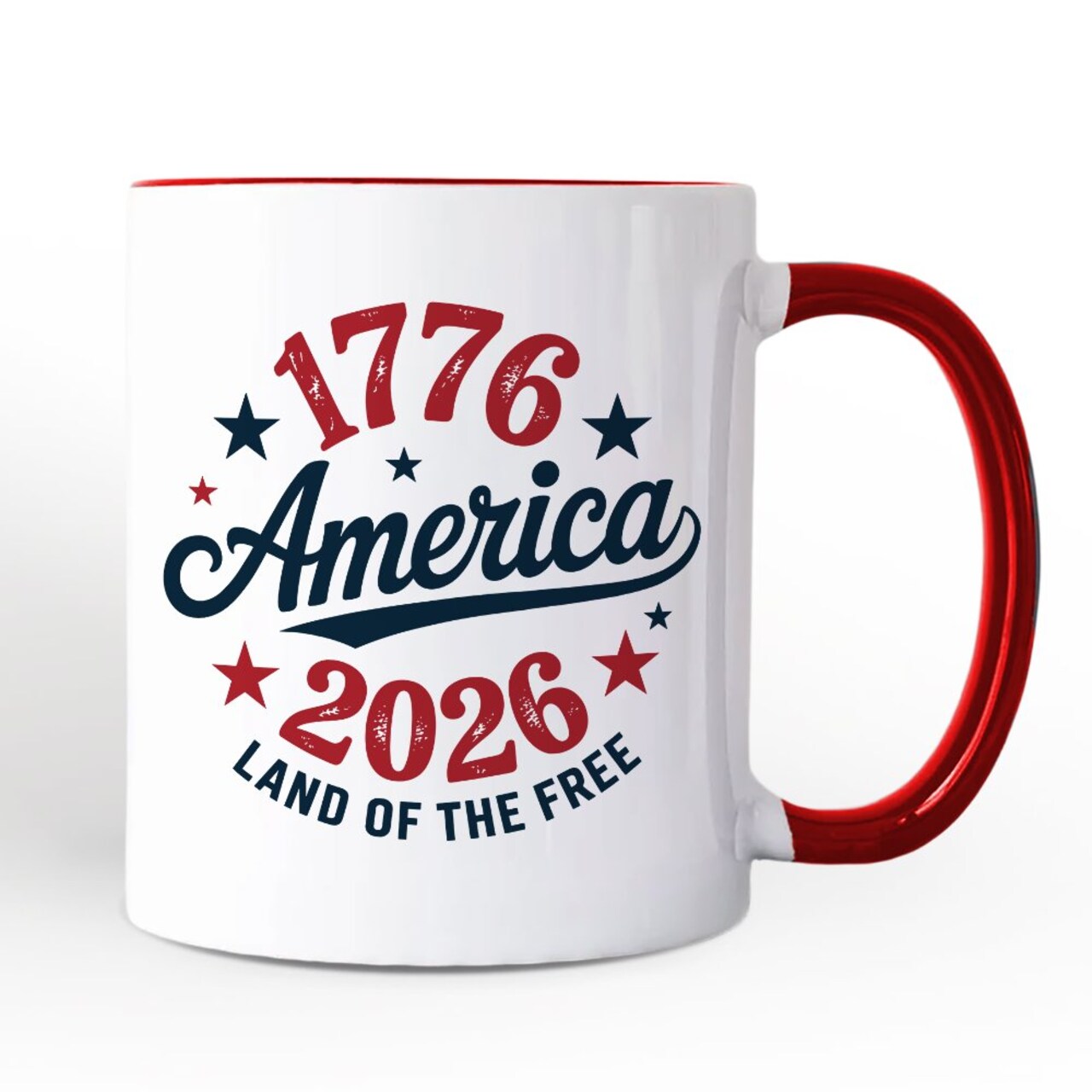 Patriotic America 1776-2026 Land of the Free Mug, 250 Year Independence Day Celebration Gift